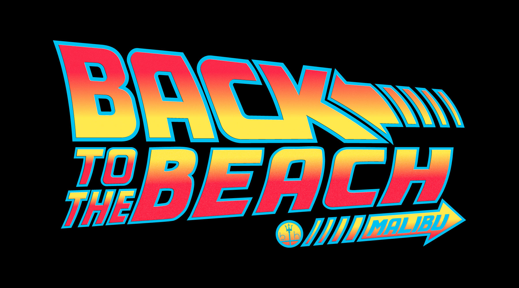 Back To The Future Inspired Graphic T-Shirt Back To The Beach