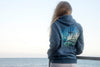 Malibu Wave Graphic Hoodie Sweatshirt "Made In Los Angeles" By BEN HOGESTYN MALIBU Ocean View