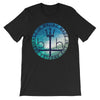 Malibu Wave Graphic T Shirt Mens Made In Los Angeles By BEN HOGESTYN MALIBU (Black)