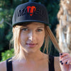 Malibu Heart Snapback Hat BLACK Embroidered by BEN HOGESTYN MALIBU