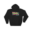 Back to the Future 80s movie inspired Graphic Hoodie Sweatshirt "Back To The Beach" in (Black) by BEN HOGESTYN MALIBU