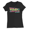 Back to the Future Inspired Graphic T-Shirt "Back To The Beach" short sleeve Women's by BEN HOGESTYN MALIBU in Black