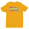 Back to the Future Inspired Graphic T-Shirt "Back To The Beach" short sleeve (Gold) by BEN HOGESTYN MALIBU