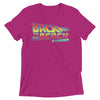 Back to the Future 80s movie inspired Graphic T-Shirt "Back To The Beach" in (Pink) short sleeve Tri-Blend by BEN HOGESTYN MALIBU