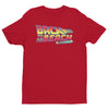 Back to the Future Inspired Graphic T-Shirt "Back To The Beach" short sleeve (Red) by BEN HOGESTYN MALIBU