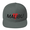Malibu Heart Snapback Hat Embroidered by BEN HOGESTYN MALIBU Dark Grey