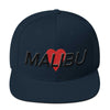 Malibu Heart Snapback Hat Embroidered by BEN HOGESTYN MALIBU Dark Navy