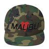 Malibu Heart Snapback Hat Embroidered by BEN HOGESTYN MALIBU Green Camo