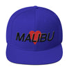 Malibu Heart Snapback Hat Embroidered by BEN HOGESTYN MALIBU Royal Blue