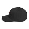 Malibu Love Black embroidered Flexfit hat by BEN HOGESTYN MALIBU Sideview