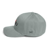 I heart Malibu Grey embroidered Flexfit hat by BEN HOGESTYN MALIBU Sideview