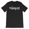 "Malibu SURFER Graffiti" Graphic T-shirt Men's Tee by BEN HOGESTYN MALIBU in Black