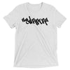 "Malibu SURFER Graffiti" Graphic T-shirt Short Sleeve Tee Tri-Blend by BEN HOGESTYN MALIBU in White-Fleck