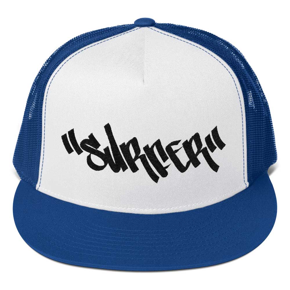 Malibu SURFER Graffiti Embroidered Snapback Trucker Hat