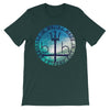 "Malibu Wave" Graphic T-shirt Designed In Malibu Made In Los Angeles by BEN HOGESTYN MALIBU (Forest Green)