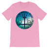 "Malibu Wave" Graphic T-shirt Designed In Malibu Made In Los Angeles by BEN HOGESTYN MALIBU (Pink)