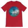 "Malibu Wave" Graphic T-shirt Designed In Malibu Made In Los Angeles by BEN HOGESTYN MALIBU (Red)