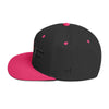 Heart Surf Black/Pink Embroidered Snapback Hat by BEN HOGESTYN MALIBU Sideview