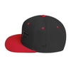 Surf Love Black/Red Embroidered Snapback Hat by BEN HOGESTYN MALIBU Sideview