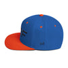 Heart Surf Blue/Orange Embroidered Snapback Hat by BEN HOGESTYN MALIBU Sideview
