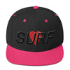 Surf Heart Snapback Hat Black/Pink Embroidered by BEN HOGESTYN MALIBU