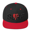 Surf Heart Snapback Hat Black/Red Embroidered by BEN HOGESTYN MALIBU