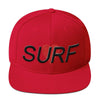 Surf Heart Snapback Hat Red Embroidered by BEN HOGESTYN MALIBU