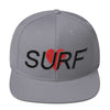Surf Heart Snapback Hat Silver Embroidered by BEN HOGESTYN MALIBU