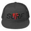 Surf Love Snapback Trucker Hat Charcoal | Rounded Bill By Ben Hogestyn Malibu